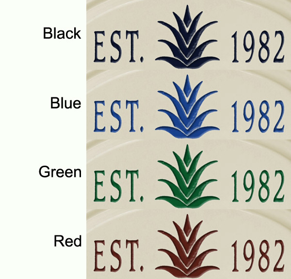 basic ceramic plaque color chart