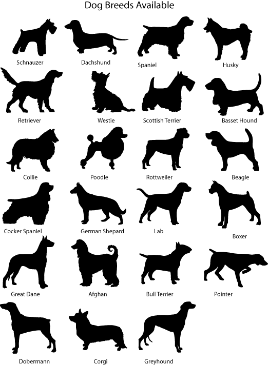 Etched Slate Dog Design Chart