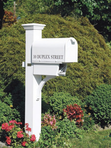 Cedar Stained Mailbox Post