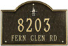 Crescent Fleur de Lis Plaque