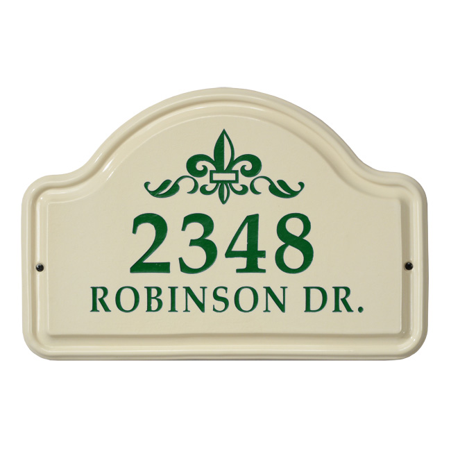 Fleur de Lis Arch Plaque