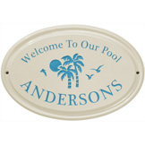 Palm Oval Plaque