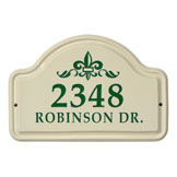 Fleur de Lis Arch Plaque