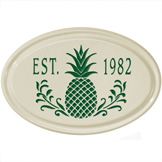 Pineapple Oval Plaque