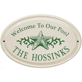 Starfish Oval Plaque
