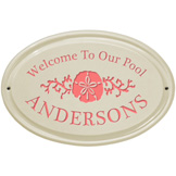 Sand Dollar Oval Plaque