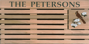 Personalized Cedar Doormat With Design