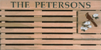 Personalized Cedar Doormat With Design