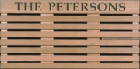 Personalized Cedar Doormat