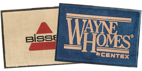 FlockedOlefin Commercial Logo Doormat