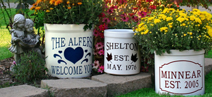 Personalized Crocks and Planters